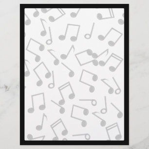 Flyer Notas de música no Vazio (Adicionar cor de fundo)