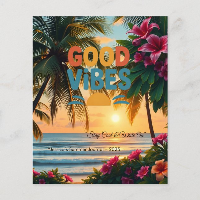 Flyer Notebook tropical Summer Vibes (Frente)
