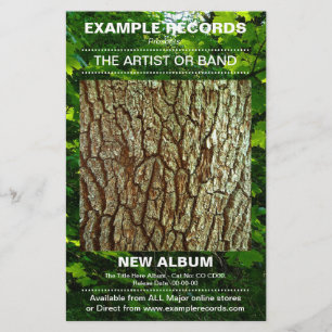 Flyer Novo lançamento do álbum - Foto texturizada