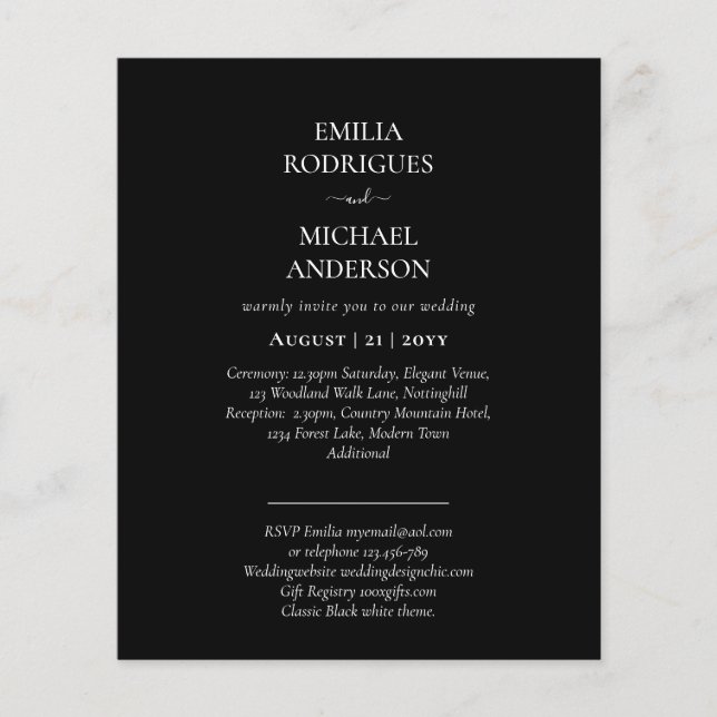 Flyer Nuestra Boda Moderna Tipografia MUITAS CORES CONVI (Frente)