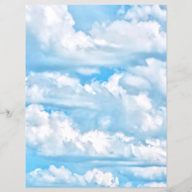 Flyer Nuvens Sunny Felizes Festivas Fundo (Frente)