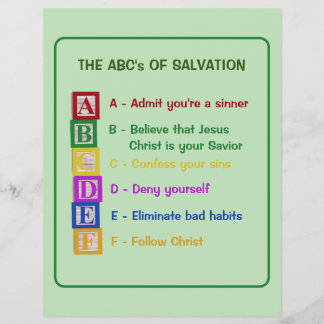 Flyer O ABC da Salvação