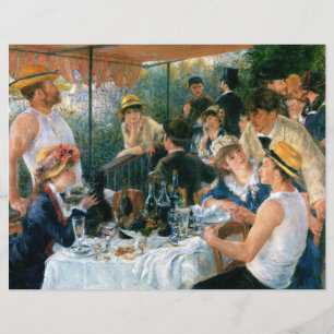 Flyer O almoço de Renoir do partido do barco (1881)