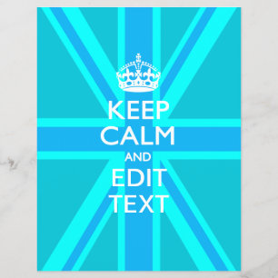 Flyer O Aqua do pavão mantem a calma e o seu texto Unio