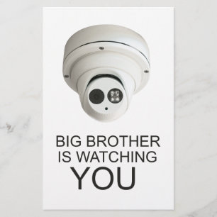 Flyer O big brother está olhando-o