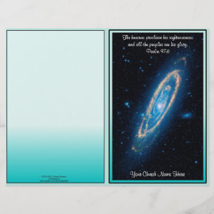 Flyer O boletim vazio da igreja dos céus