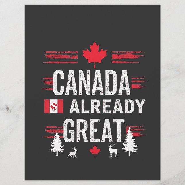 Flyer O Canadá já é excelente Anti-Trump do MAGA (Frente)