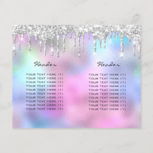 Flyer O chicote do olho da composição do brilho da