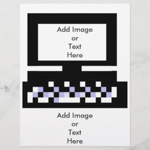 Flyer O computador Bk das imagens da série do artista do