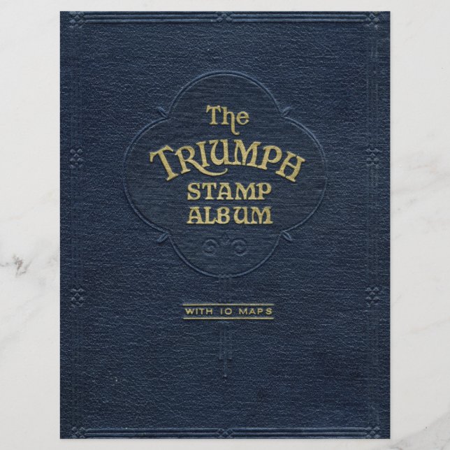 Flyer O Design do Triumph Stamp Album Vintage (Verso)