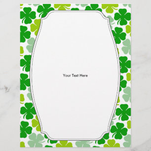 Flyer O dia de St Patrick irlandês do trevo
