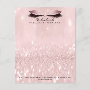 Flyer O estúdio da beleza chicoteia o rosa do artista d