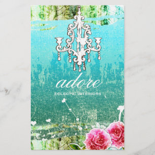 Flyer O GC Adore o azul do vintage