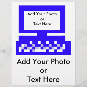 Flyer O MUSEUM Artist Series Images Computer Blue