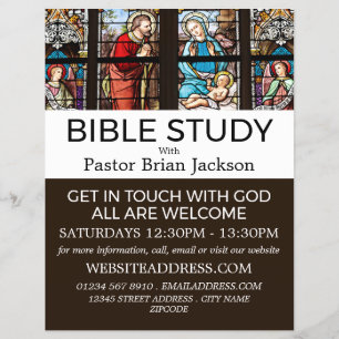 Flyer O Nascimento do Cristo, Classe Cristã de Bíblias