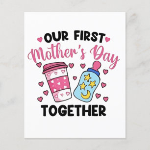 Flyer O nosso primeiro dia da mãe juntos Casais Casament