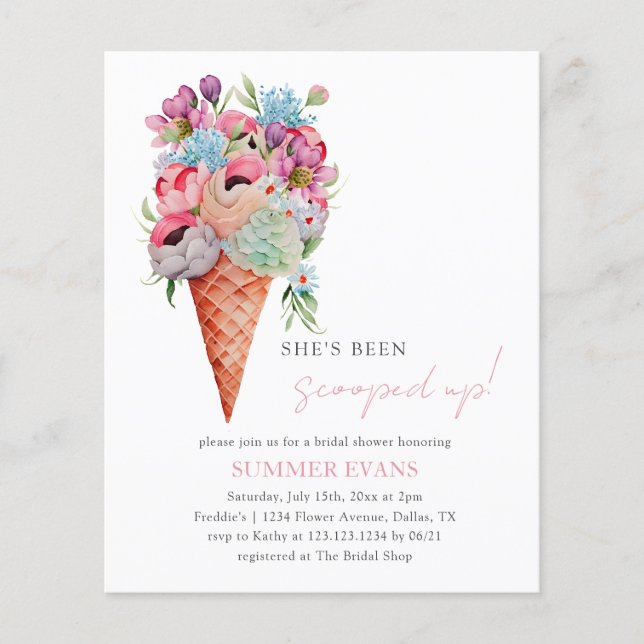 Flyer O orçamento que ela foi Chá de panela (Frente)