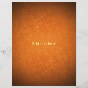Flyer O outono sujo colore o fundo alaranjado e marrom