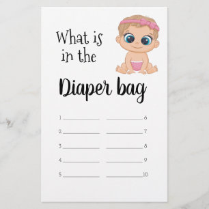 Flyer O que há na Fralda Bag Baby Girl