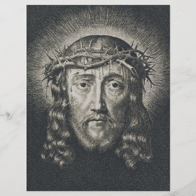 Flyer O Santo Rosto coroado de espinhos (Frente)