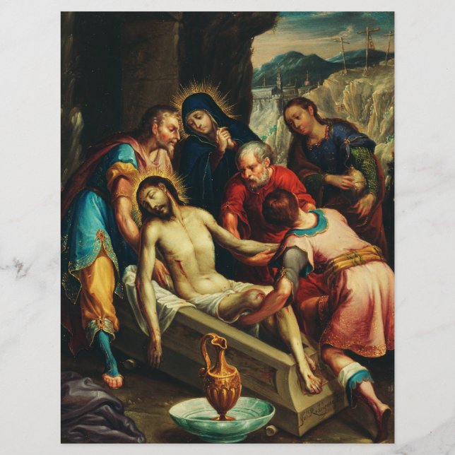 Flyer O Sepultamento de Cristo Juan Rodríguez Juarez (Frente)