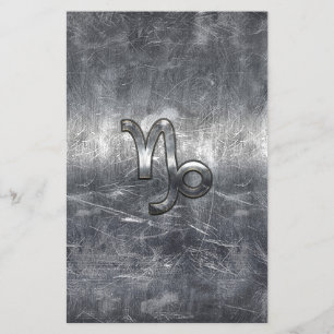 Flyer O zodíaco do Capricórnio assina dentro o estilo