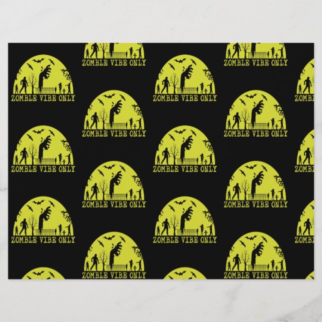 Flyer O Zombie Vibes Apenas Papel Escrapbook (Frente)
