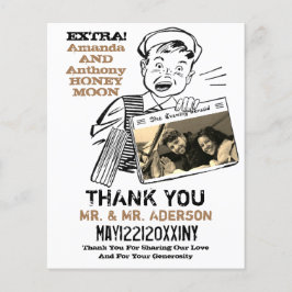 Flyer Obrigado engraçado