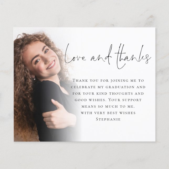 Flyer Obrigados de Amor para Graduação de Fotografias co (Frente)