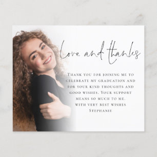 Flyer Obrigados de Amor para Graduação de Fotografias co
