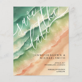 Flyer Ocean Beach Watercolor Summer Sun