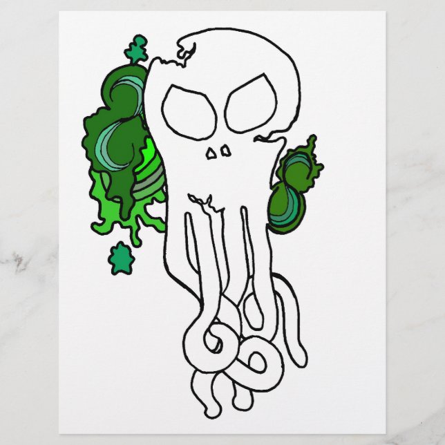 Flyer Octo esverdeado (Frente)