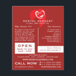Flyer Odontologia do logotipo de dente de coração branco<br><div class="desc">Logotipo de Dente de Coração Branca,  Odontologia,  Folheto de Propaganda Dentista pela Loja de Cartão de visita.</div>