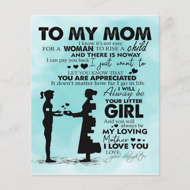 Flyer Oferta de Cotações de Amor | À Minha Mãe Presente  (Frente)
