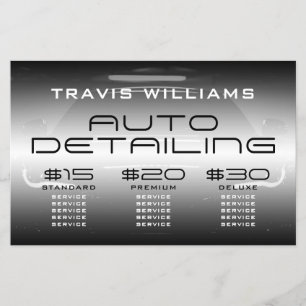 Flyer Oferta moderna de preços para a indústria automóve