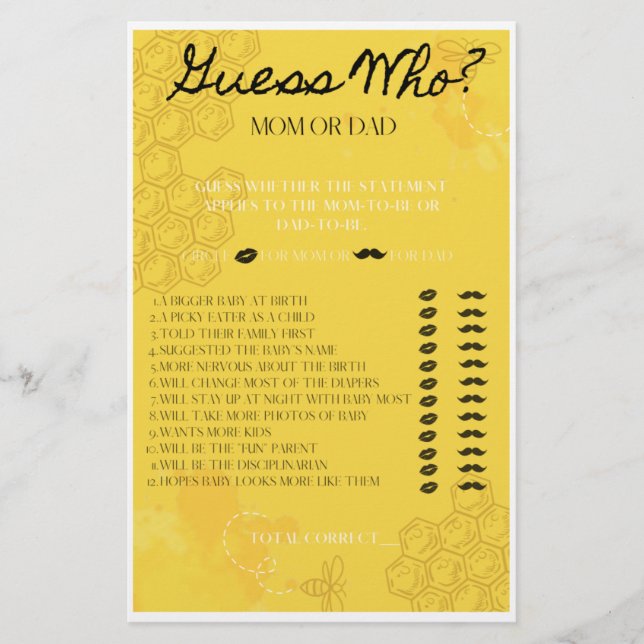 Flyer Oh Babee Adivinha Quem Joga (Frente)