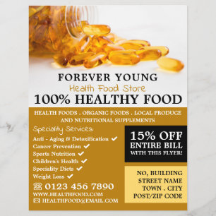 Flyer Óleo de Fígado de Bacalhau, Publicidade na Loja 