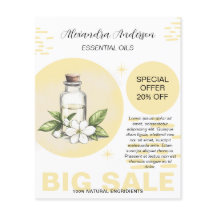 Óleos Essenciais Botânicos de Jasmim Floral Aquare