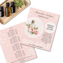 Óleos Essenciais de Rosa Floral Aquarela Promoção