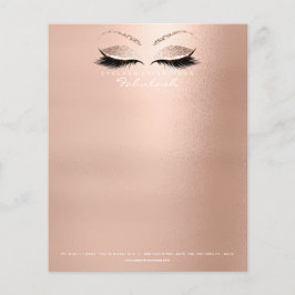 Flyer Olhos de Bela Pisca Lista Estimulada Rosa