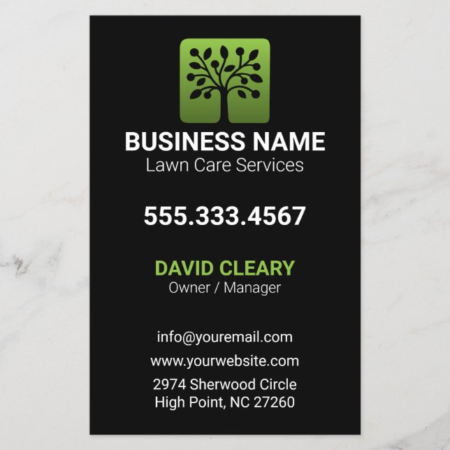 Flyer Onda Verde Cuidados Profissionais com o Gramado da (Frente)