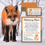 Flyer Orange Fox, Veterinarian, Serviço Veterinário<br><div class="desc">Orange Fox,  Veterinarian,  Veterinary Service Advertising Flyer by The Cartão de visita Store.</div>