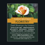 Flyer Orange Rosa, Florist, Anúncio de Floresta<br><div class="desc">Laranja Rosa,  Florist,  Panfleto Publicitário de Florificação pela Loja Cartão de visita.</div>