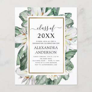 Flyer Orçamento 2021 Graduação Tropical Magnolia Flor