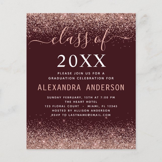 Flyer Orçamento 2022 Graduação da Borgonha Fotográfica (Frente)