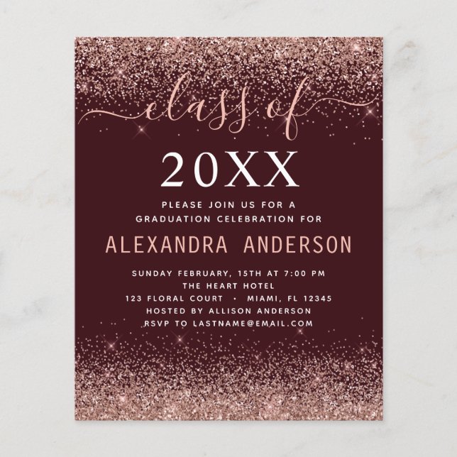 Flyer Orçamento 2022 Graduação da Borgonha - Lente Rosa (Frente)