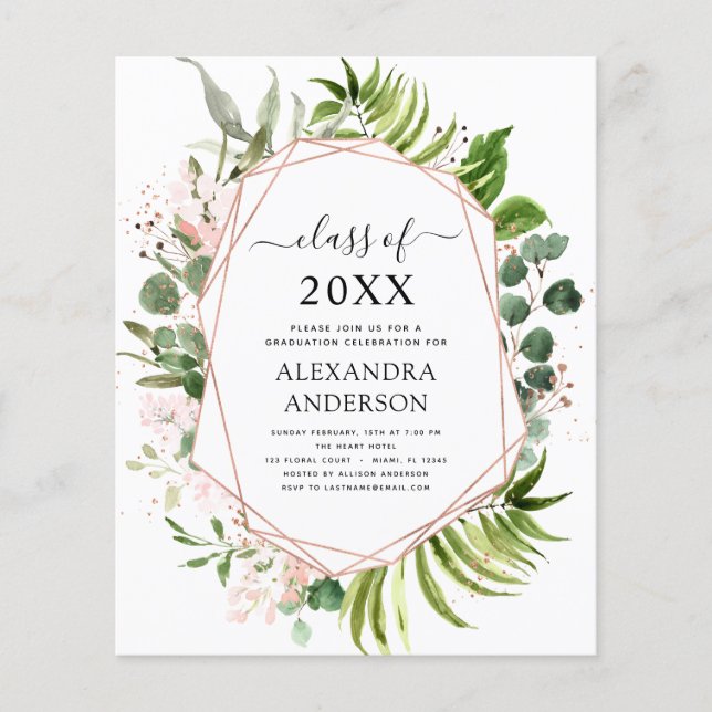 Flyer Orçamento 2023 Graduação Eucalyptus Greenery (Frente)