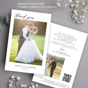 Flyer Orçamento 2 roteiro de fotos código QR casamento a