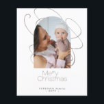 Flyer Orçamento 4 Foto Merry Christmas Holiday Card<br><div class="desc">Elegante e mínima tipografia de Feliz Natal e forma de arco de tendências colagem branca e moderna BUDGET BARATO férias de inverno PAPER FLYER temp;ate. Fácil de personalizar com fotos e texto da sua família em ambos os lados! LEIA ISSO ANTES DE COMPRAR! Este é um cartão de barato de...</div>