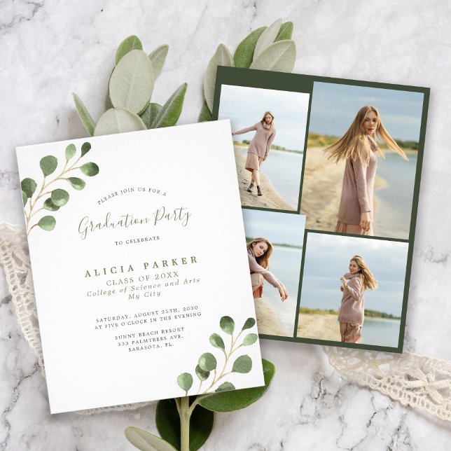 Flyer Orçamento 4 fotos convite para festa de formatura (Criador carregado)